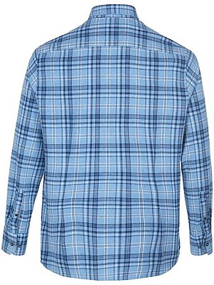 La Chemise à Carreaux 100% Coton  Bugatti Bleu thumbnail