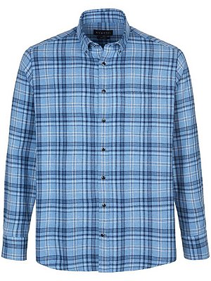 La Chemise à Carreaux 100% Coton  Bugatti Bleu thumbnail