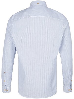 La Chemise Rayée 100% Coton  Mos Mosh Bleu thumbnail