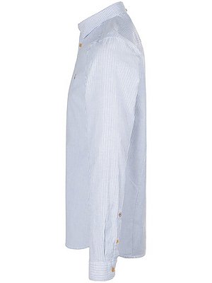 La Chemise Rayée 100% Coton  Mos Mosh Bleu thumbnail
