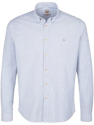 La Chemise Rayée 100% Coton  Mos Mosh Bleu thumbnail
