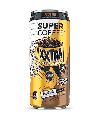 Super Coffee XXTRA, Iced Coffee (0g Added Sugar, 7g Protein, 130 Calories) [Mocha] 15 Fl Oz, 12 Pack | Iced Coffee, Protein Coffee, Coffee Drinks, Sma thumbnail