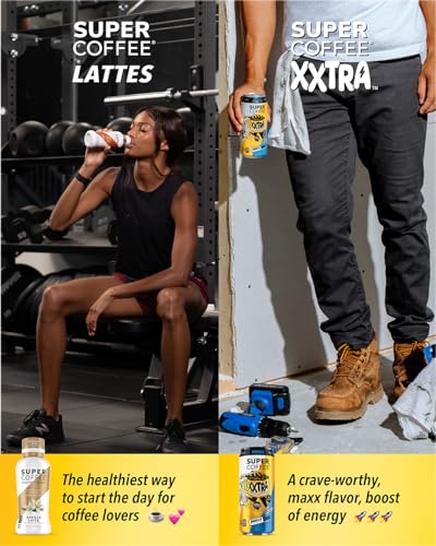 Super Coffee XXTRA, Iced Coffee (0g Added Sugar, 7g Protein, 130 Calories) [Mocha] 15 Fl Oz, 12 Pack | Iced Coffee, Protein Coffee, Coffee Drinks, Sma thumbnail