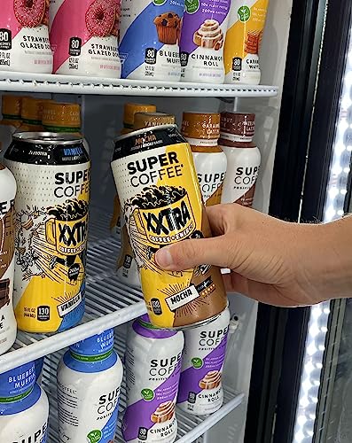 Super Coffee XXTRA, Iced Coffee (0g Added Sugar, 7g Protein, 130 Calories) [Mocha] 15 Fl Oz, 12 Pack | Iced Coffee, Protein Coffee, Coffee Drinks, Sma thumbnail