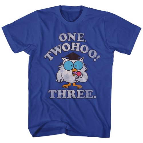 TOOTSIE ROLL TWOHOO! T-Shirt Adult Unisex Royal by American Classics TOOT513