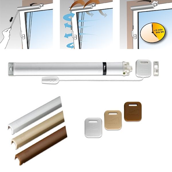 WINFLIP - Vollautomatischer Fensterschließer - Version 2 Schützt Vor Einbruch Und Kleinkinder Vor Dem Öffnen Des Fensterflügles thumbnail