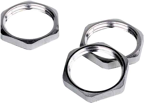 Lapp Nickel Cable Gland Locknut, M12 X 1.5 Mm Thread