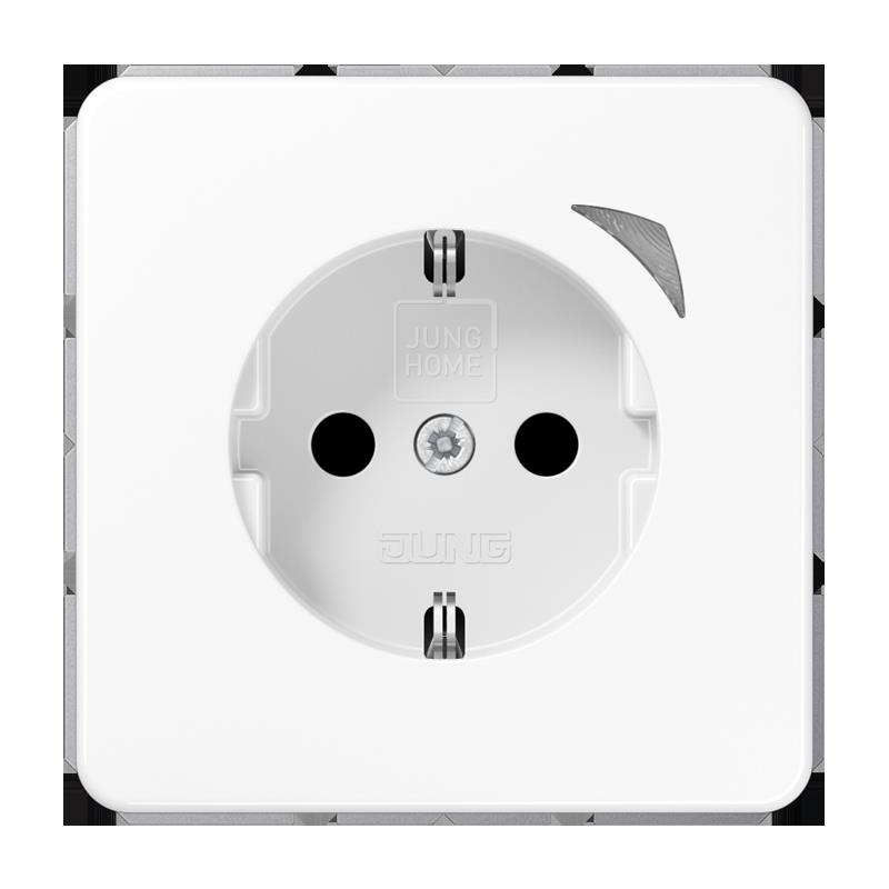 Jung SCHUKO Steckdose 16 a 250V M. Berührungsschutz BT CD 1521 S WW