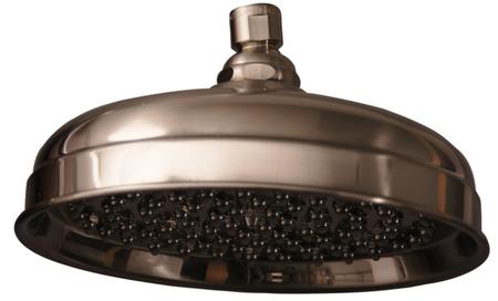 5588-SN 8 Euro Showerhead W/90 Brass & Rubber Nozzles  Brush