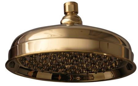 5588-PB 8 Euro Showerhead W/90 Brass & Rubber Nozzles  Polished