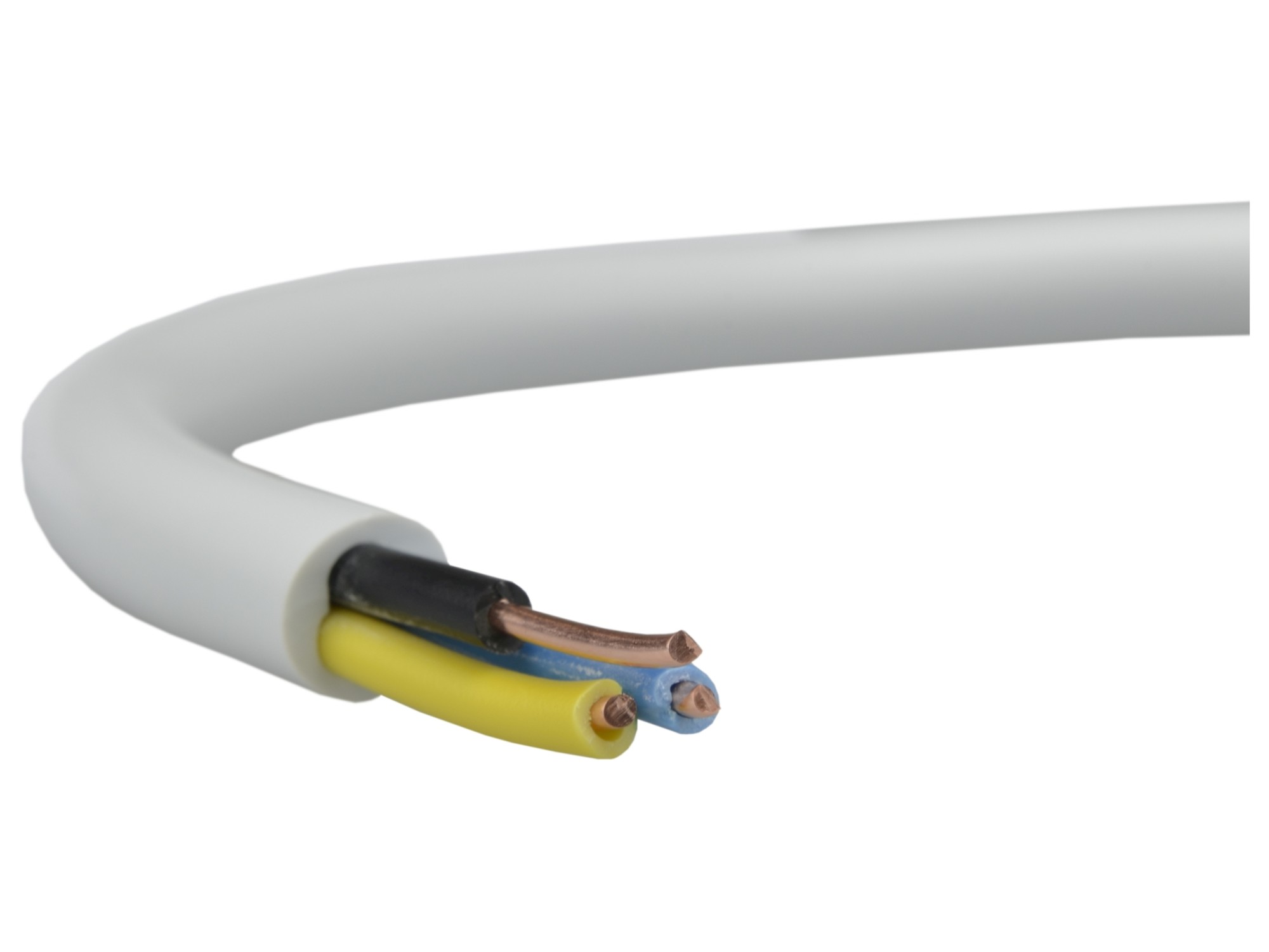 Przewód Kabel Prądowy Okrągły Drut Ydy 750V 3x1