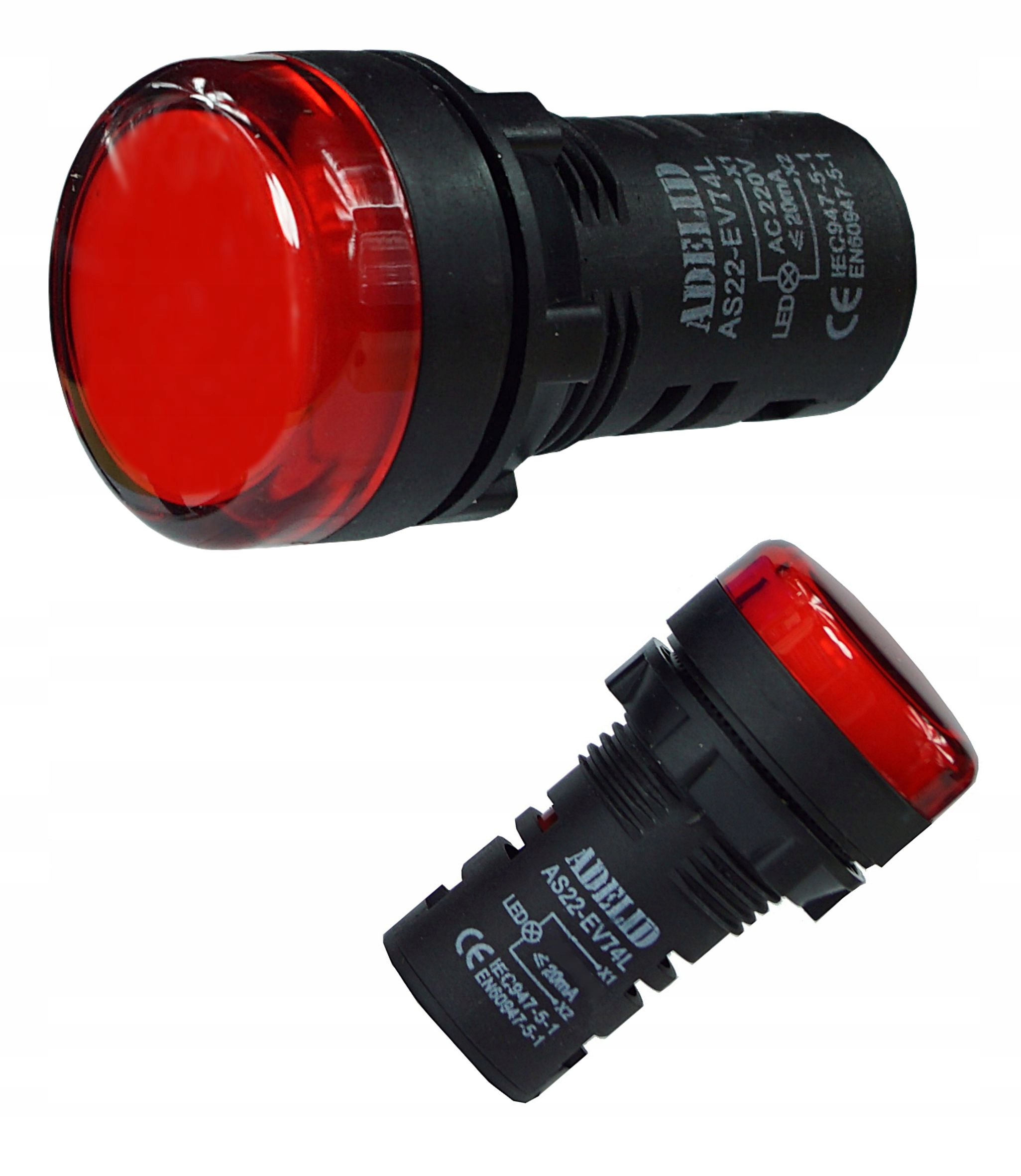 Lampka Kontrolka Sterownicza LED EV74L 24V Red