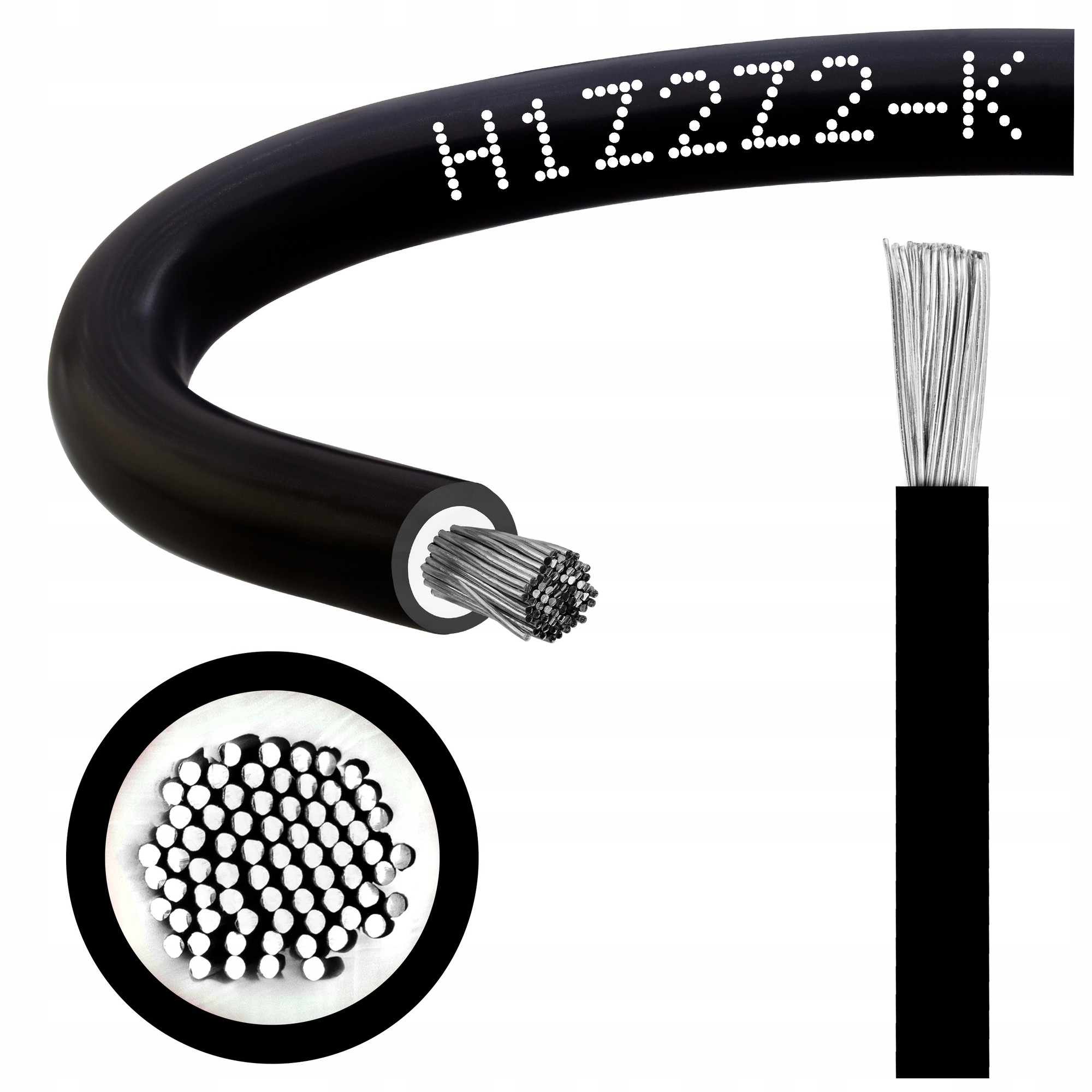 Kabel Solarny Słoneczny H1Z2Z2-K 1500V Pv MC4 6mm