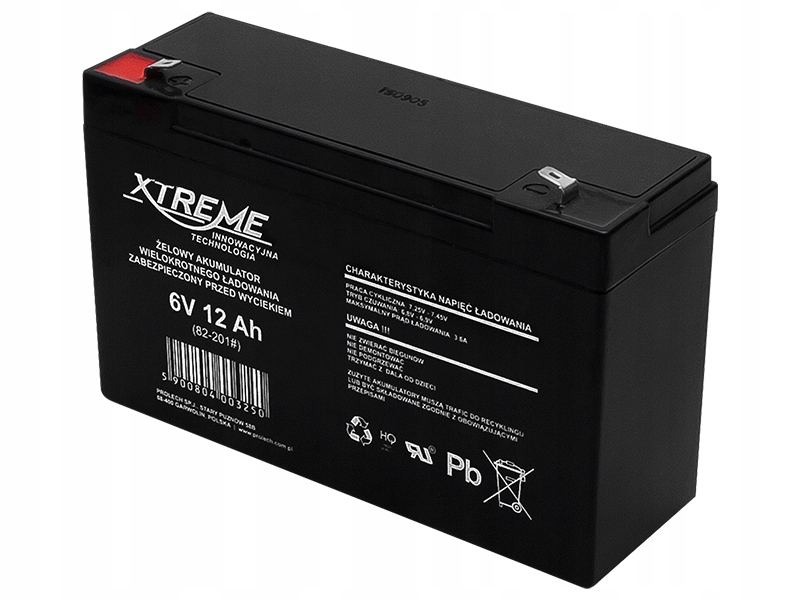 Akumulator żelowy 6V 12Ah Xtreme