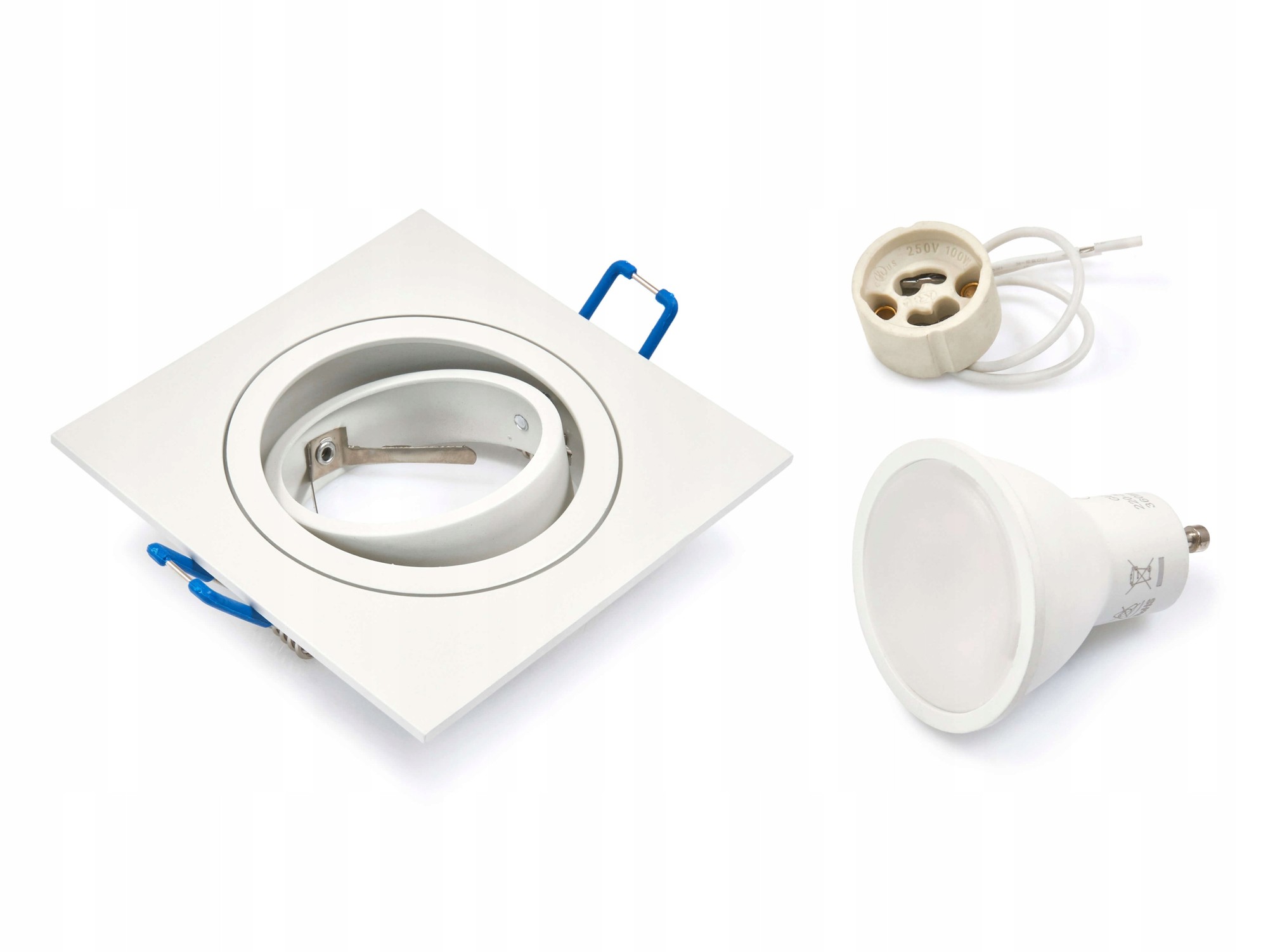 Zestaw Oprawa Halogenowa Biała LED 9W GU10