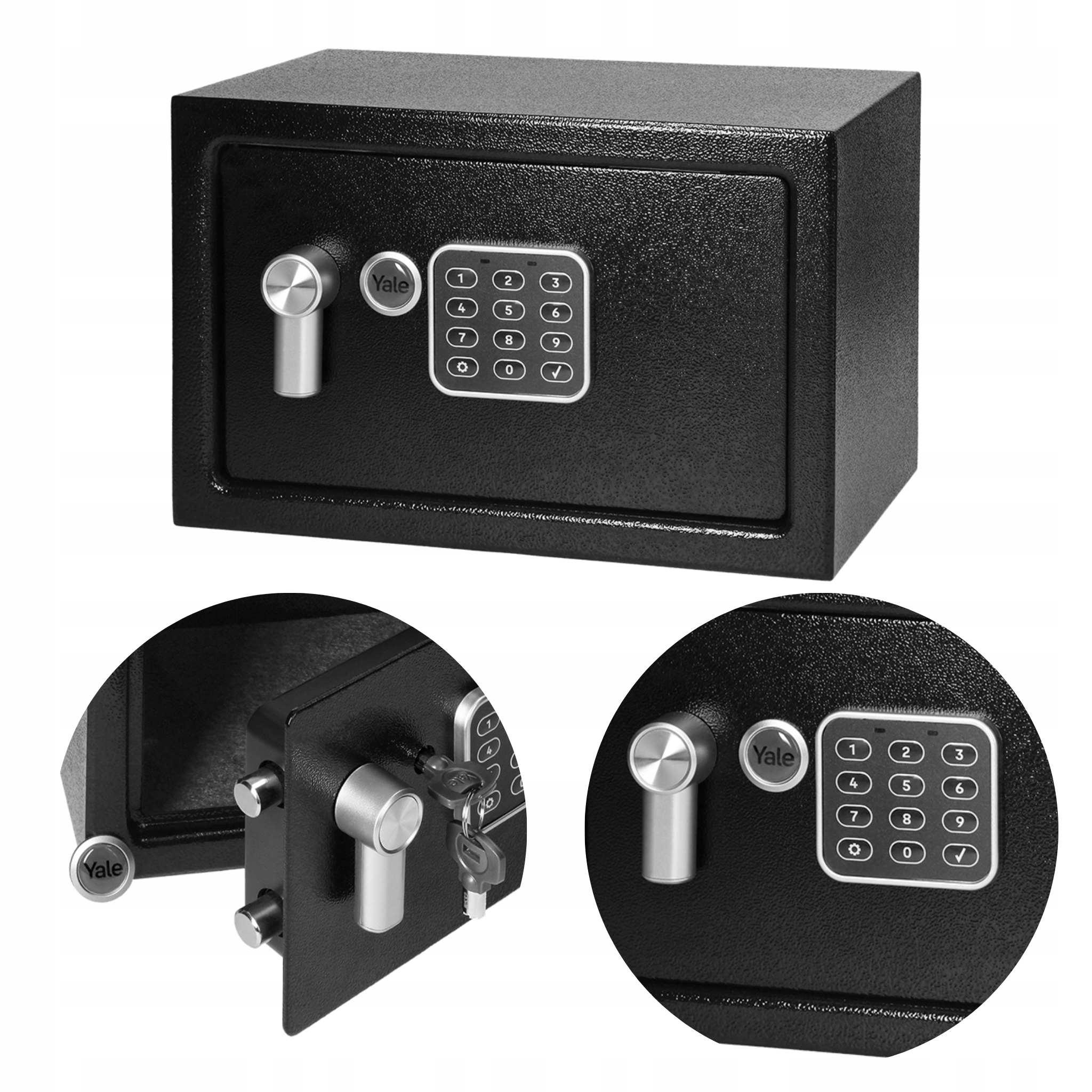 YALE YSV/200/DB2 Home Safe, Electronic, Keypad & Key, Auto Lock, E