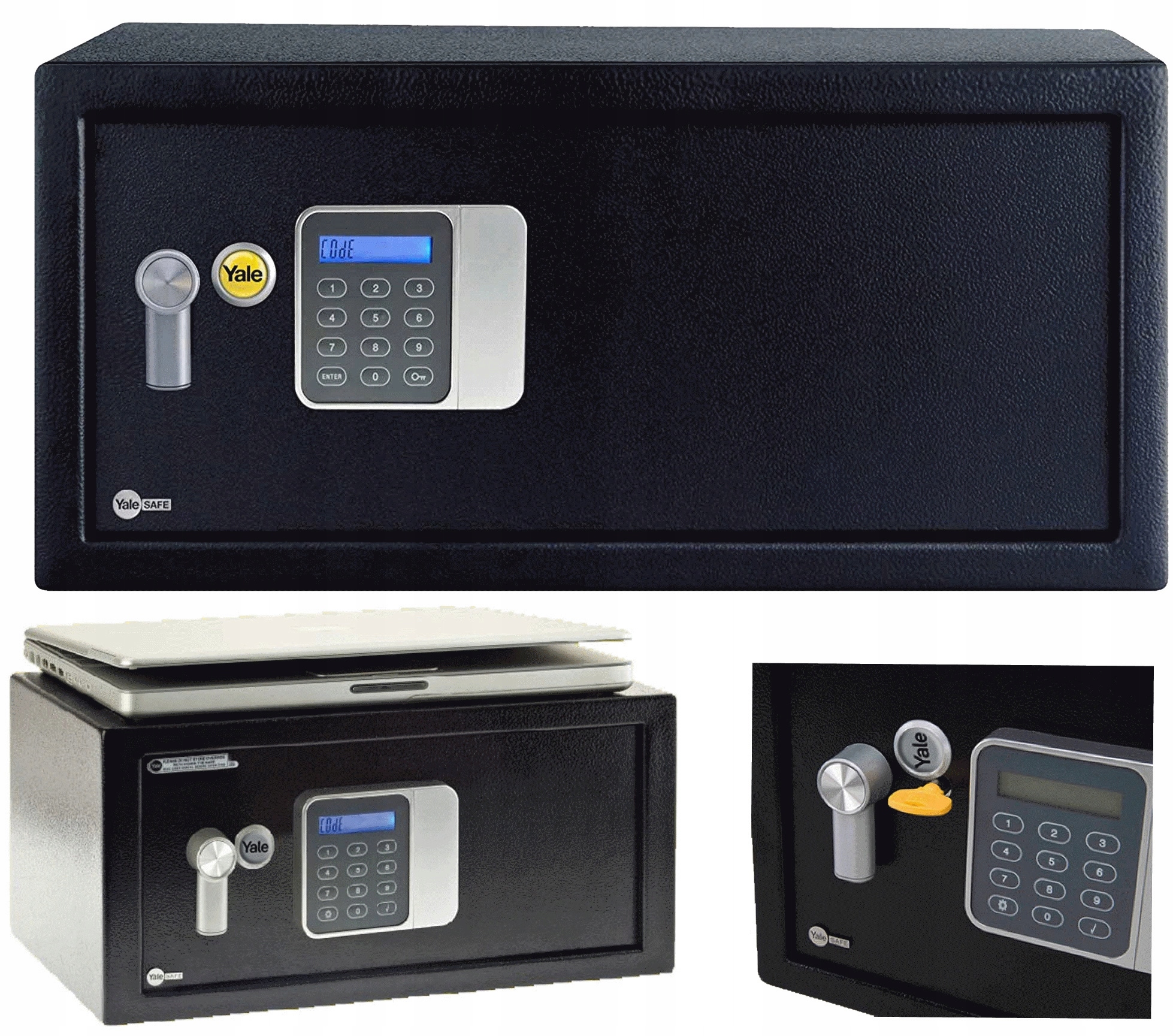 YALE YLG/200/DB2 Safe, Electronic PIN+Master Code, LCD, Auto Lock,