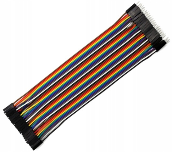 Przewody Kable Męsko-żeńskie 20cm 40szt.