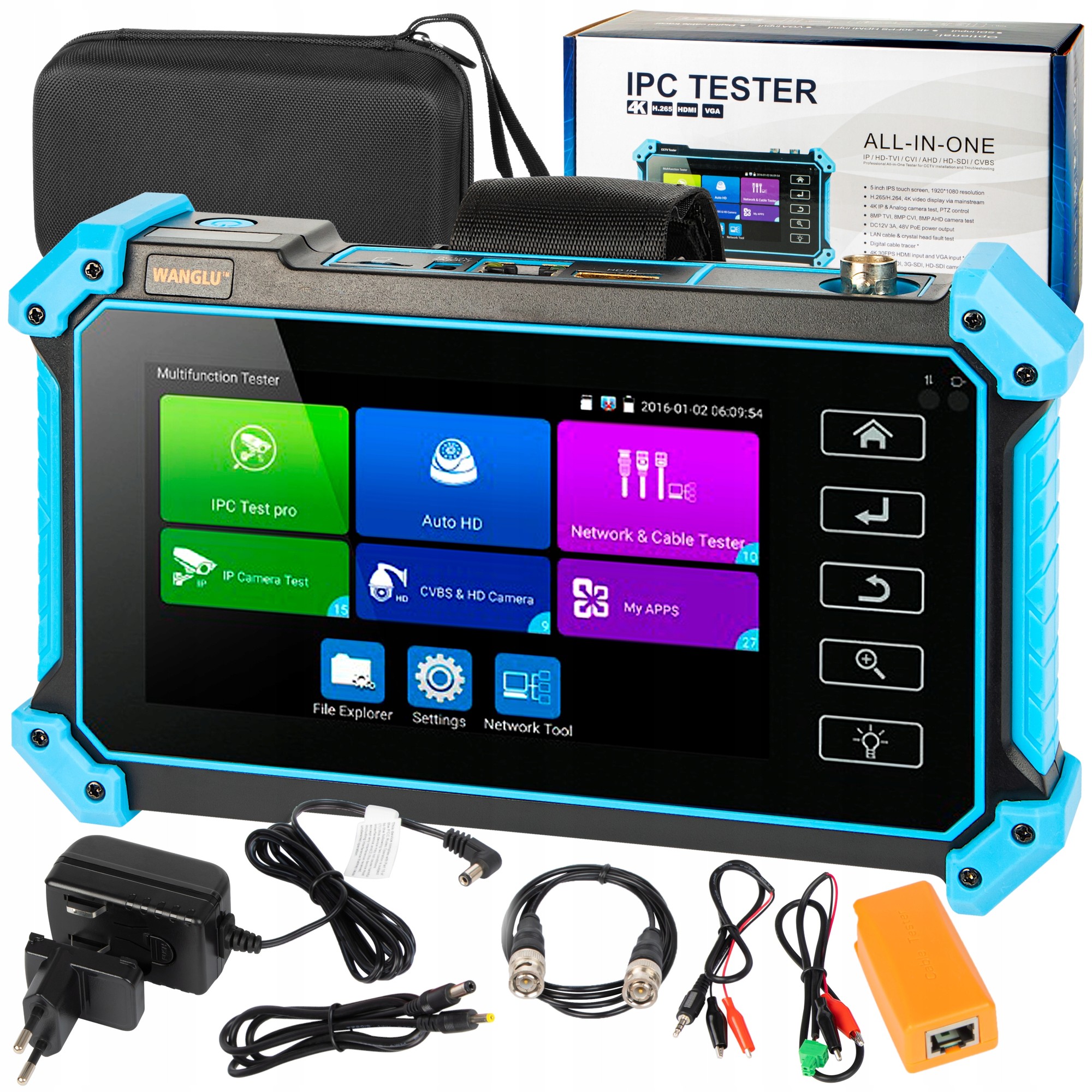 Tester Cctv Dotykowy Ips 5,4'' Do Kamer IP HD 8MP