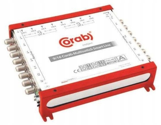 MultiSwitch 9/ 16 Wyjść Corab 2x Sat TV Dvb-t