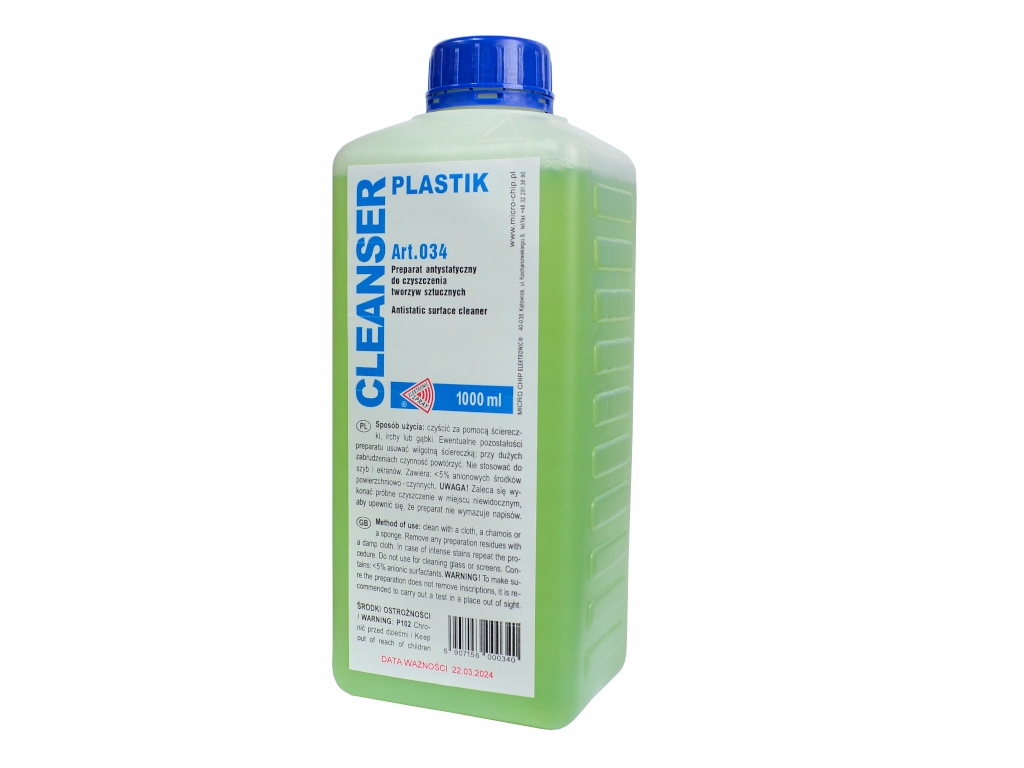 Cleanser Plastik Płyn Do Czyszczenia Pcv 1L