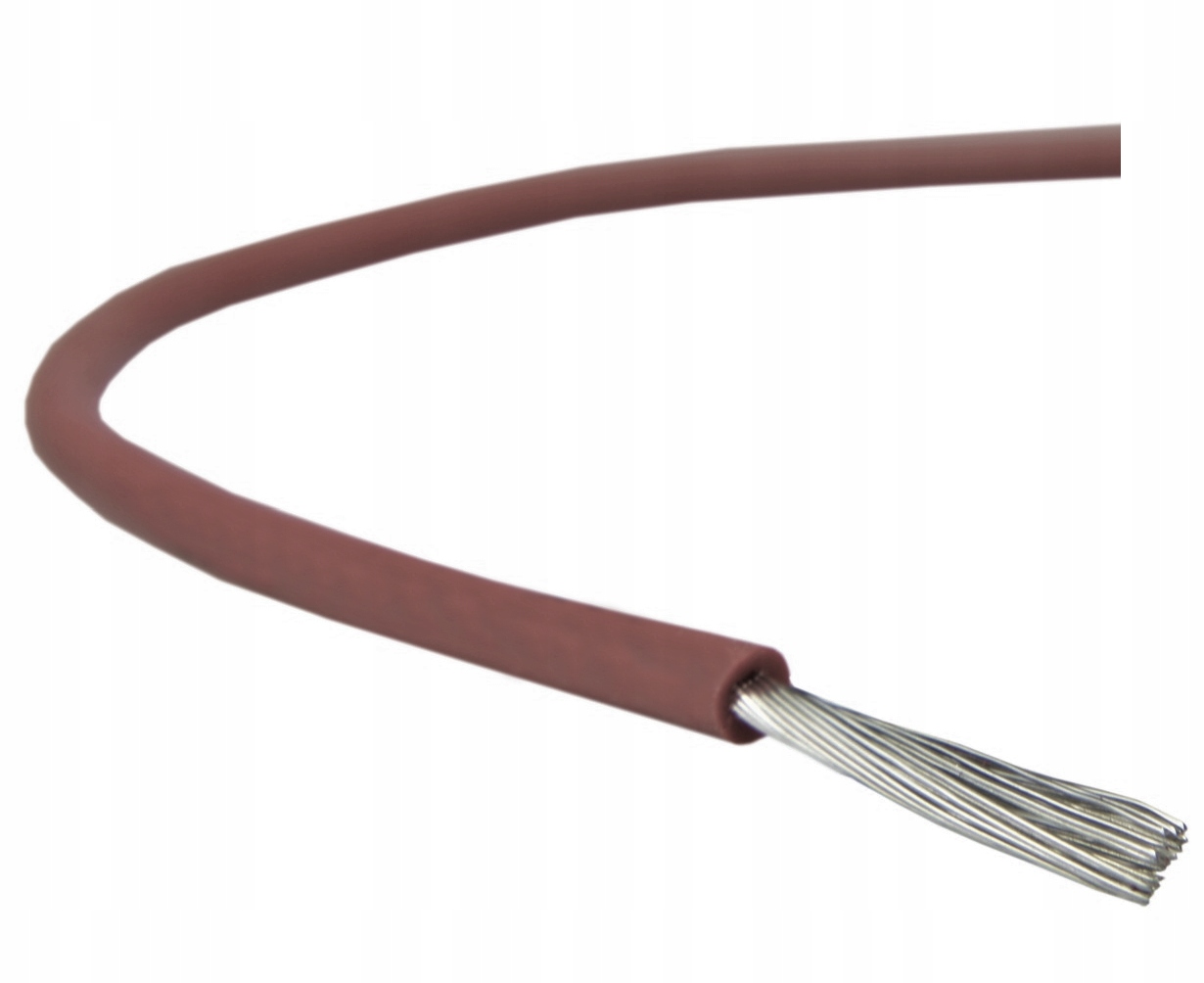Kabel Przewód Silikonowy Brązowy Sif 180°C 1,5mm2