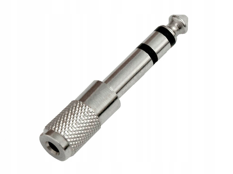 Adapter Wtyk Jack 6,3/gniazdo 3,5STEREO Metal(2564