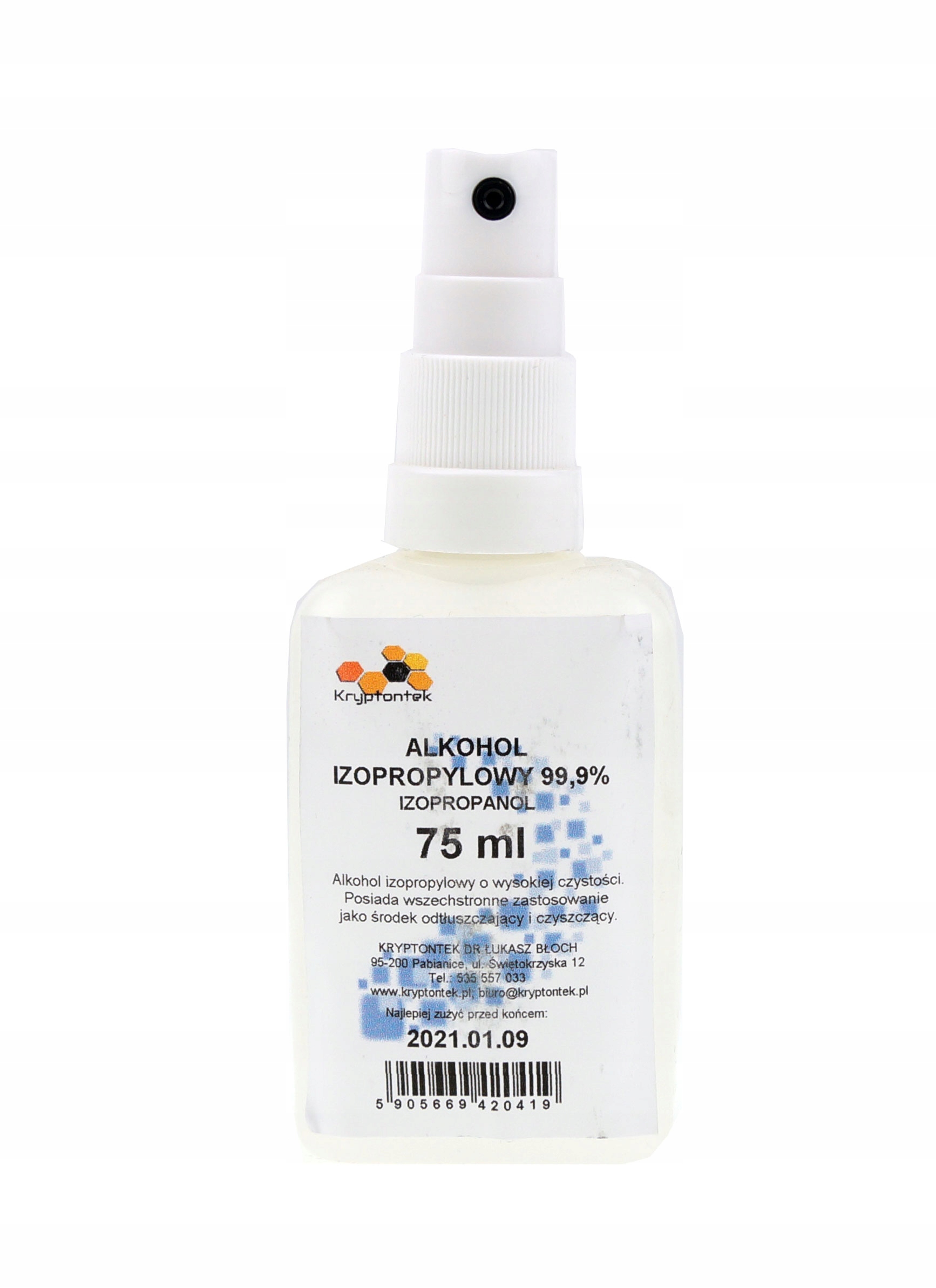 Alkohol Izopropylowy 75ml Z Atomizerem
