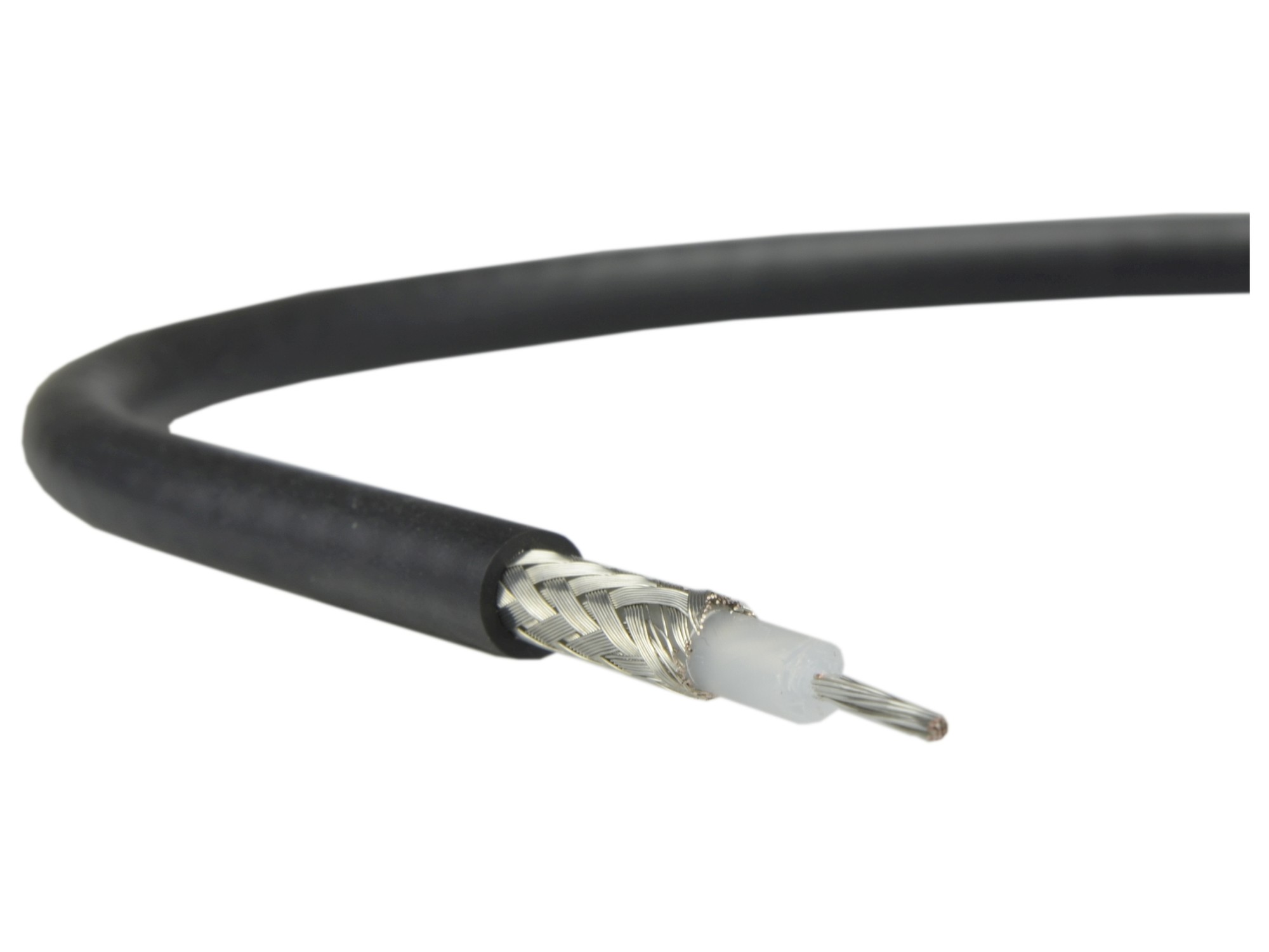 Przewód Kabel Koncentryczny 50ohm RG58 Czarny