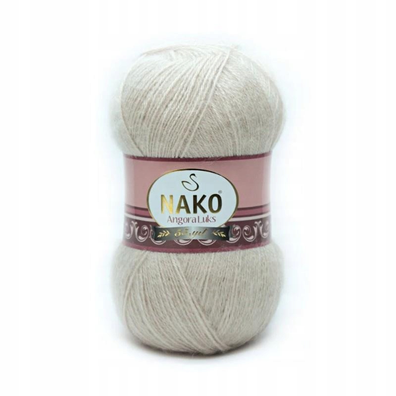 Włóczka Nako Angora Luks Moher Special 6858 Beż