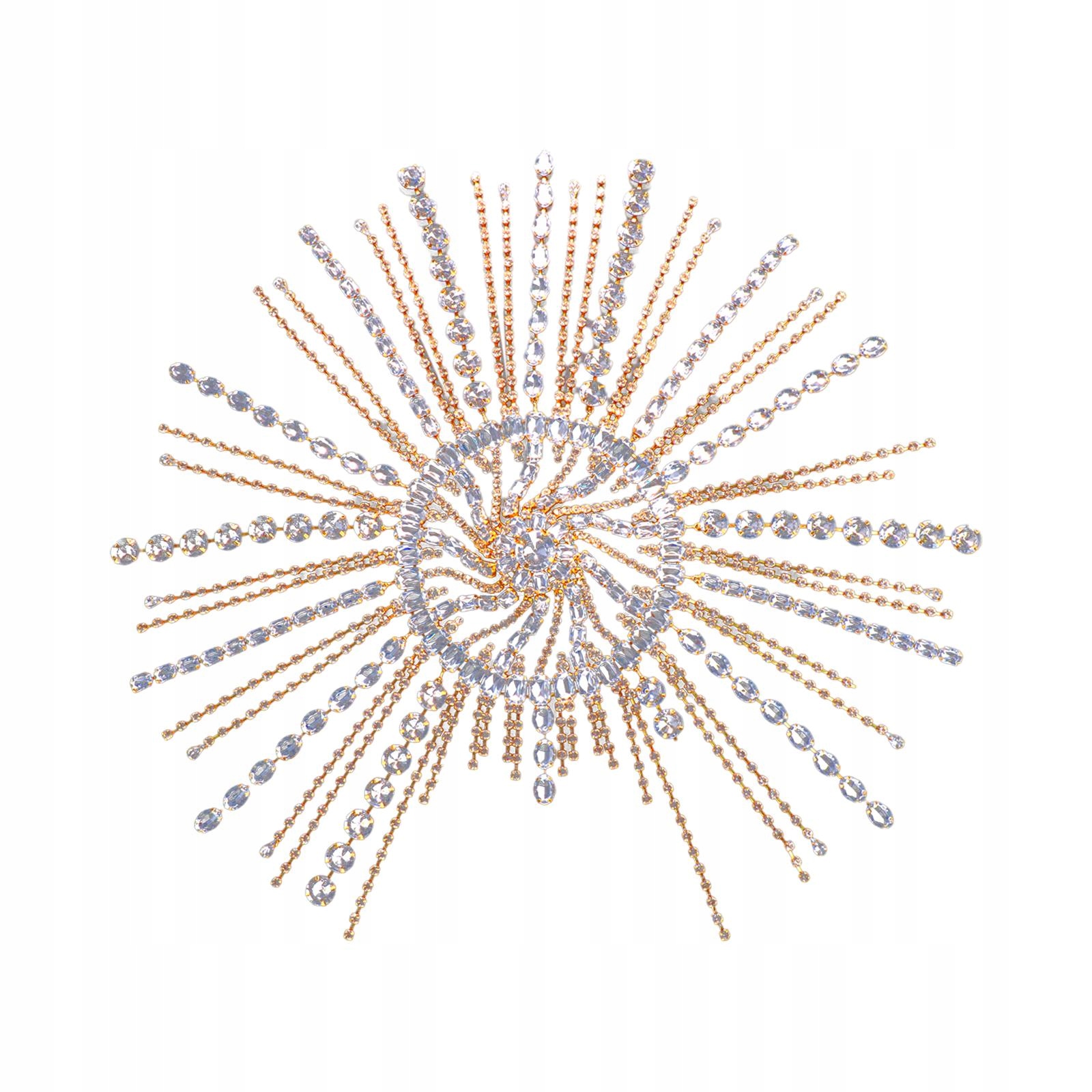Kobiety Dziewczęta Tassel Rhinestone Cap Bridal Aureate