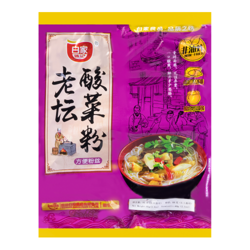 BAIJIA Sour Hot Instant Noodle 85g