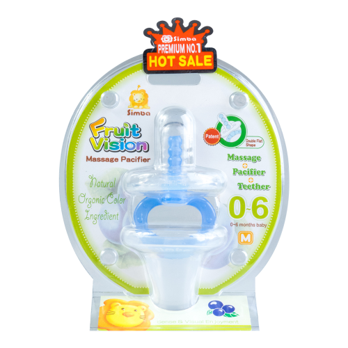 SIMBA Double Flat Shape Massage Pacifier 0-6m