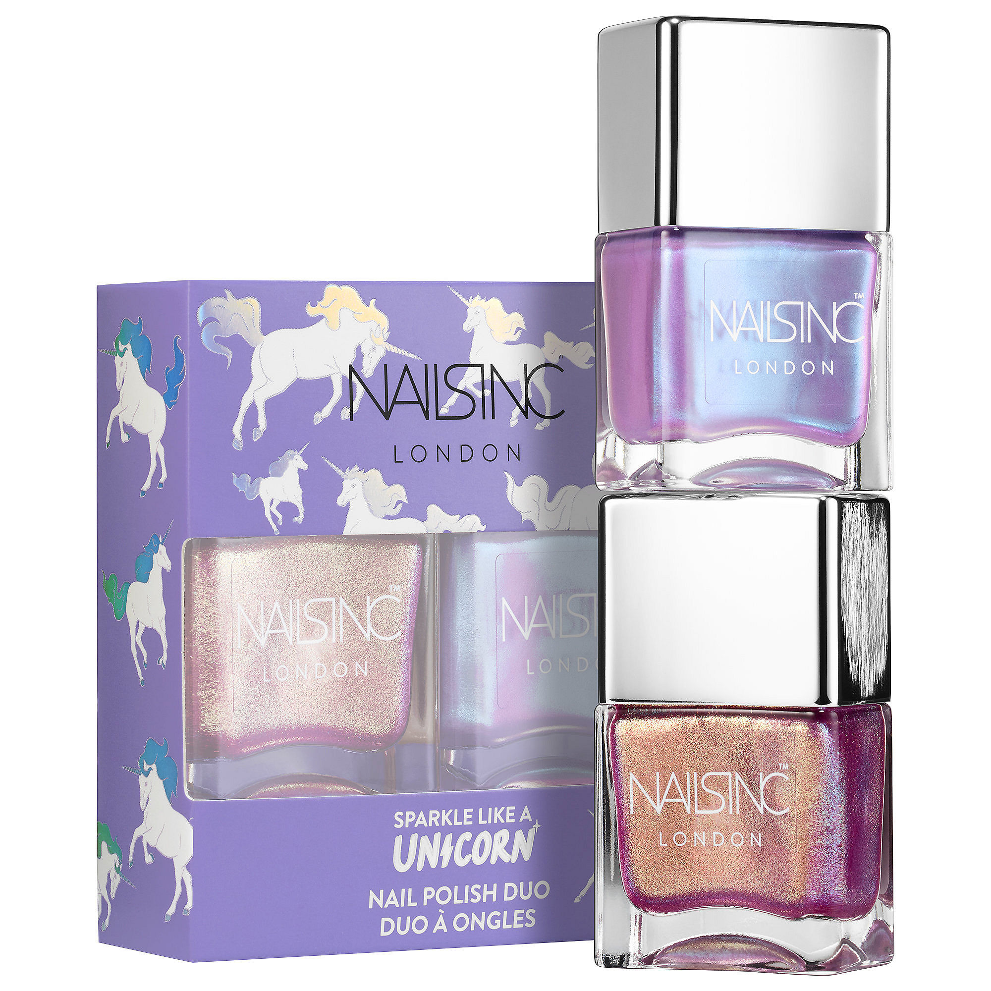 Nail Polish Duo Set - Sparkle Like a Unicorn