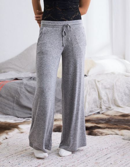 Aerie Plush Wide Leg Pant