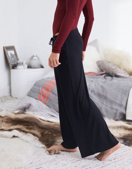 Aerie Plush Wide Leg Pant