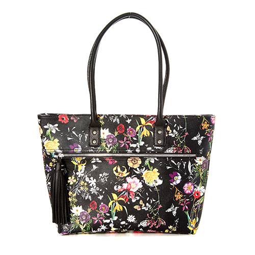 Chateau Promo Tassel Tote-Floral Black Floral