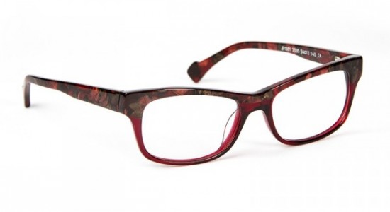 J.F. Rey JF1301 Plastic Full Frame Eyeglasses, Burgundy - Brown (3535)