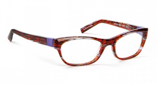 J.F. Rey JF1311 Plastic Full Frame Eyeglasses, Red - Purple (3070)