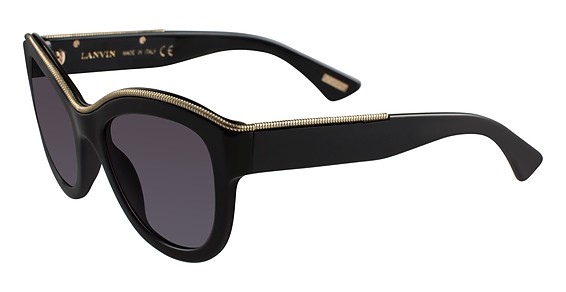 Lanvin SLN693 Plastic Sunglasses, Shiny Black 0700