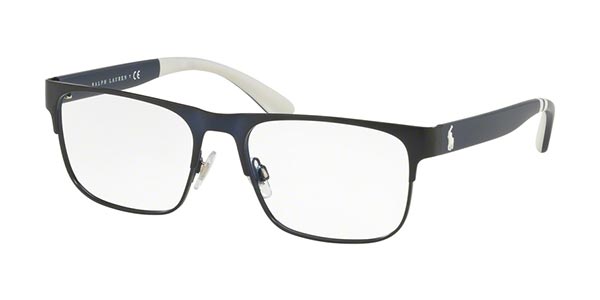 Polo PH1178 9303 56 Matte Navy Blue Man Rectangle Eyeglasses - Navy Blue