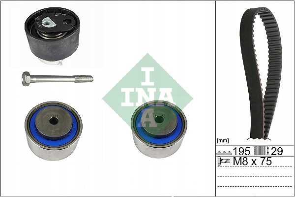 INA 530 0765 10 Timing Belt Kit Number of Teeth 1: 195