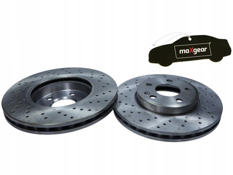 MAXGEAR 19-4723 Brake Disc Front Axle, Perforated/vented, Coated, High-carbon