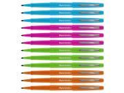 Paper Mate Flair Porous Point Stick Pens, Medium Point, Assorted Fashion Colors, 12-Count