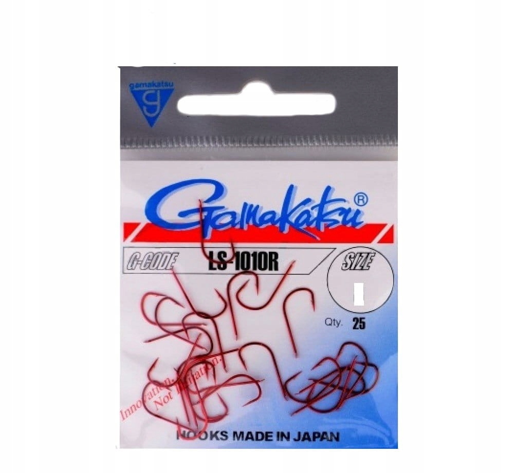 Haczyki Gamakatsu LS-1010R Red ROZ.6