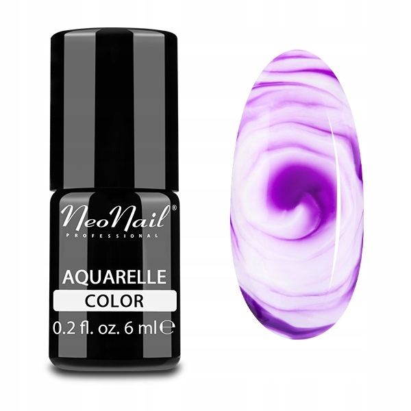 Slay Neonail 5509 Aquarelle Purple Lakier Hybryda