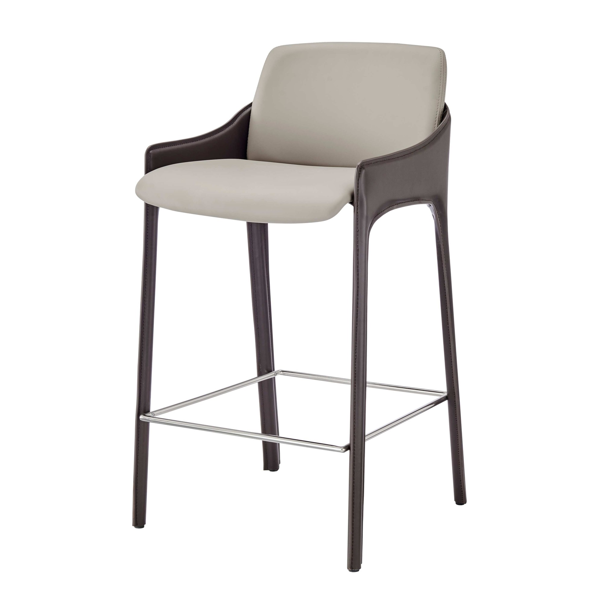 Stella Faux Leather Counter Stool, (Set of 2)   