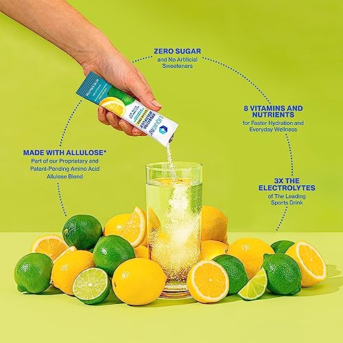 Liquid I.V. Sugar-Free Hydration Multiplier - Lemon Lime – Hydration Powder Packets | Electrolyte Drink Mix | Easy Open Single-Serving Stick | Non-G thumbnail