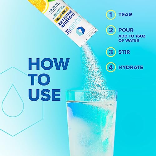 Liquid I.V. Sugar-Free Hydration Multiplier - Lemon Lime – Hydration Powder Packets | Electrolyte Drink Mix | Easy Open Single-Serving Stick | Non-G thumbnail
