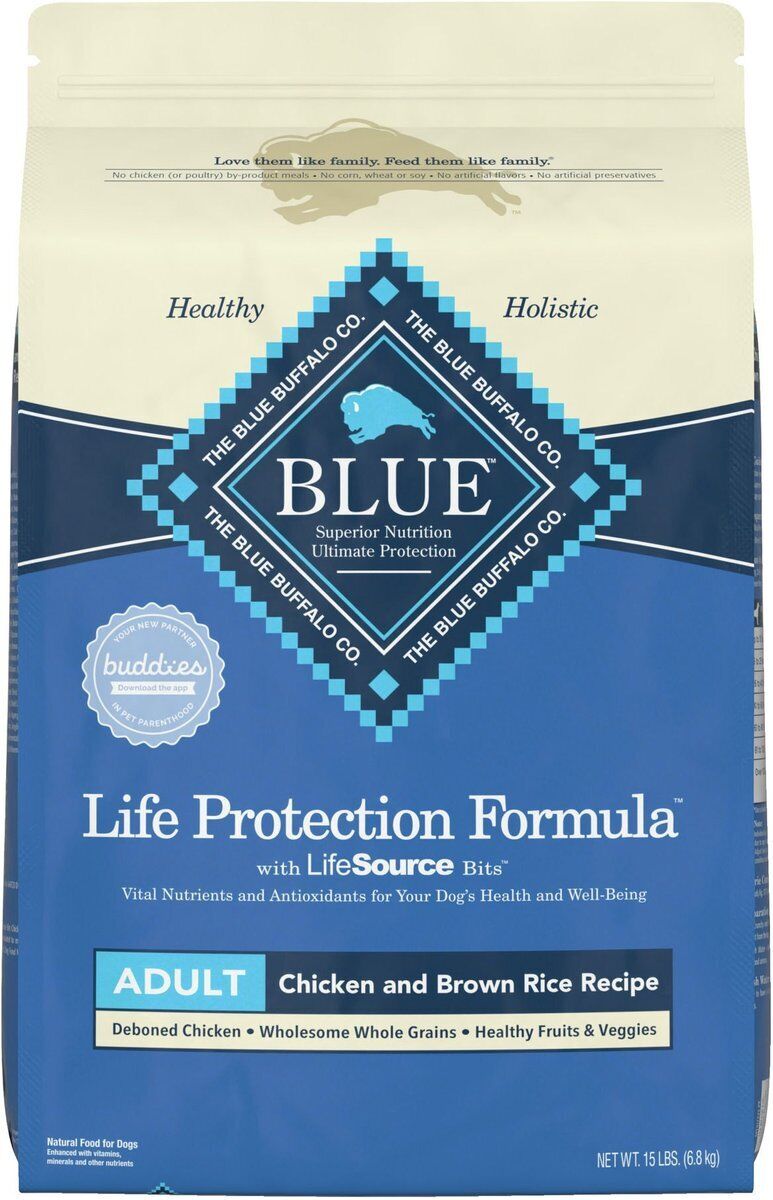 30LB Blue Buffalo Life Protection Adult Chicken and Brown Rice Dry Dog Food